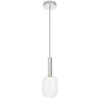 Pendant Light LED 3W 3000K 130mm Chrome Clear Obris Telbix