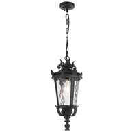 Pendant Light E27 IP44 230mm Black Clear Pedral Telbix