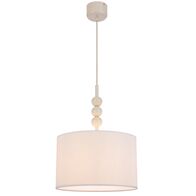 Pendant Light E27 350mm Beige Ivory Poetix Telbix