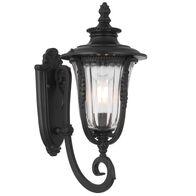Outdoor Wall Light E27 IP44 550mm Black Clear Ramiro Telbix