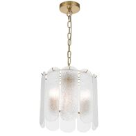 Pendant Light 3 Light E14 310mm Antique Gold Clear Samona Telbix