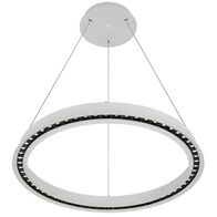 Pendant Light LED 36W Tri-Colour Dimmable 630mm White Serda Telbix