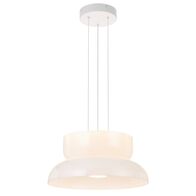 Pendant Light A B Kit LED 20W 3000K Dimmable 430mm Opal Skapa Telbix