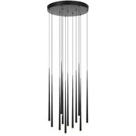 Pendant Light LED 26W 3000K Plug-In 450mm Black Trina Telbix