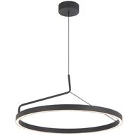 Pendant Light LED 32W Tri-Colour 600mm Black Sand Truvon Telbix
