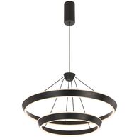Pendant Light LED 36W Tri-Colour 600mm Brushed Black Vantel Telbix