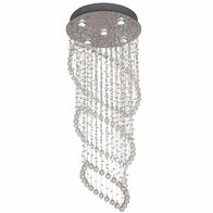 Pendant Light 5 Light GU10 1200mm Chrome Clear Savina Telbix