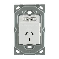 Socket Australian Single 10A Vertical Switched White MajorTech