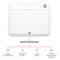 Wireless Family Relay Interface 240V NO/NC 5A Smoke Alarm Cavius