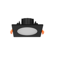 LED Downlight 10W Tri-Colour Square Flat Black 3A Lighting
