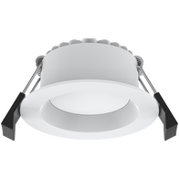 'Aurora 80 7W Recessed Downlight 3CCT IP54 Dimmable White Haneco'