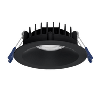 'Ikon 8W Remote Driver Downlight 2CCT Black Haneco'