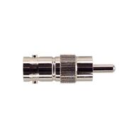 BNC to RCA Adapter 75 Ohm Nickel-Plated Ness