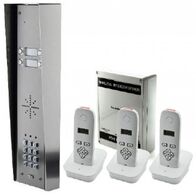 Wireless Intercom with 3 Handsets 100m Stainless Steel iCentral