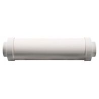 Central Vacuum 12 Inch Round Muffler White Valet