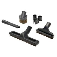 Natural Fibre Brush Set 5 Tools with Clip-On Caddy Valet