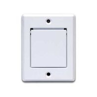Central Vacuum Exhaust Vent with Flap Surface Mount Valet
