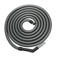 Central Vacuum Hose 10m Silver Screw-On End Cuff Valet