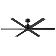 Gale 65 Inch 1650mm Smart DC Ceiling Fan 6 Blade Black Domus