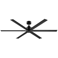 Gale 72 Inch 1830mm Smart DC Ceiling Fan 6 Blade Black Domus