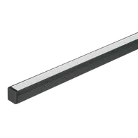 Micro Surface LED Profile Opal Diffuser Black 3m Length Domus