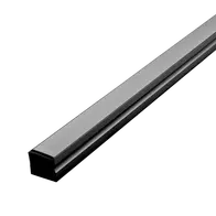 Omega-17 Surface LED Profile Opal Diffuser Black 3m Length Domus
