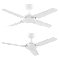Nevada 48 Inch 1220mm Smart DC Ceiling Fan 4 Blade White Domus