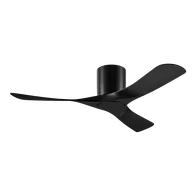 Tundra 48 Inch Smart DC Ceiling Fan 3 Blade CTC Black/Black Domus