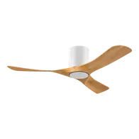 Tundra 48 Inch Smart DC Ceiling Fan 3 Blade CTC White/Oak Domus