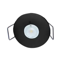 Recessed Mini LED Emergency 1.8W Non-Maintained D40 Black Domus