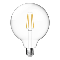 LED Filament Globe G120 7.8W E27 Clear Dimmable 6500K Domus