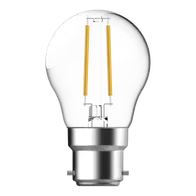 LED Filament Fancy Round G45 4.2W B22 Clear Dimmable 2700K Domus