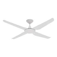 Motion 52 Inch 1320mm DC Ceiling Fan 4 Blade White Domus