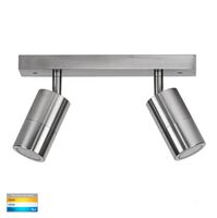 Tivah Titanium Aluminium 2 Light TRI Colour LED Bar Lights