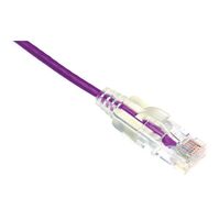 PATCH CORD, CAT6, UTP SLIMLINE PURPLE, 0.75m