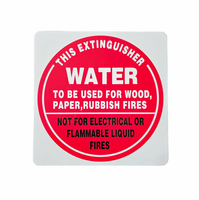 Air Water Extinguisher I.D Sign | UV-Resistant PVC | Clear Identification | Compact Size by Firebox