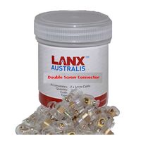 Double Screw 240V 2 X 6mm Earth Electrical Cable Connector (50pcs)