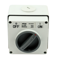 IP66 Industrial Electric Switch 32A Two Pole