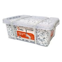 1.5mm² White Flat Cable Clips - 5,000 Crate