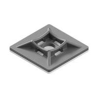 19 x 19mm Black Cable Tie Mount - 100 Pack