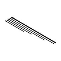260 x 4.6mm Coated 316 Stainless Steel Cable Ties - 100 Pack