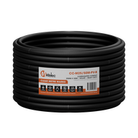 25mm x 50m Solar Corrugated Conduit - Black