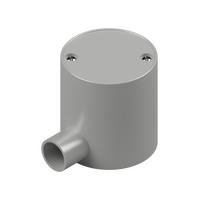 25mm Grey PVC 1-Way Deep Junction Box