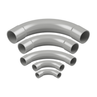 20mm Grey PVC 90° Standard Bend