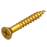 8G x 32mm Ribbed Head Needle Point Chipboard Screw - 200 Pack