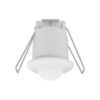 360° White/Black Mini PIR Recessed Mount Motion Sensor