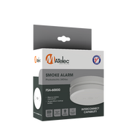 240V Deluxe Photoelectric Smoke Detector with Back-up 10yr Lithium Battery