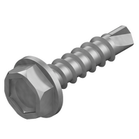 10G x 16mm Hex Head Drill Point Screw - 200 Pack