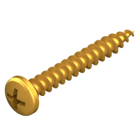 7G x 25mm Pan Head Needle Point Screws - 200 Pack