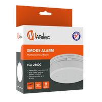 240V Photoelectric Smoke Detector includes 9V Back-up Battery